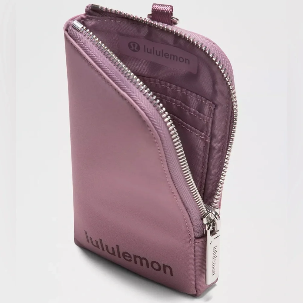 🍋💞LULULEMON  Dual Pouch Wristlet Wallet- Lavender Lux/Light Ivory/Goodnight Plum